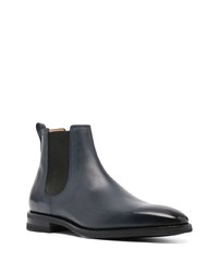 dunkelblaue Chelsea Boots aus Leder von Bally