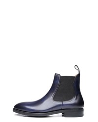 dunkelblaue Chelsea Boots aus Leder von SHOEPASSION