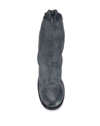 dunkelblaue Chelsea Boots aus Leder von Guidi