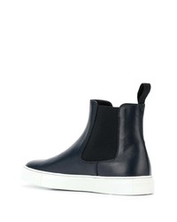 dunkelblaue Chelsea Boots aus Leder von Scarosso