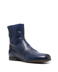 dunkelblaue Chelsea Boots aus Leder von Premiata