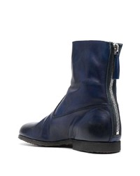 dunkelblaue Chelsea Boots aus Leder von Premiata