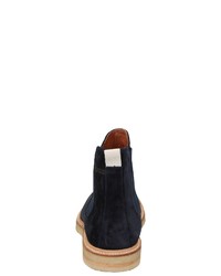 dunkelblaue Chelsea Boots aus Samt von Sioux