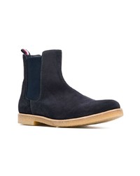 dunkelblaue Chelsea Boots aus Wildleder von Tommy Hilfiger