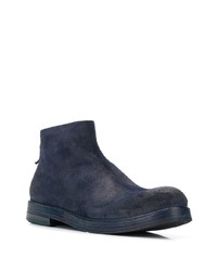 dunkelblaue Chelsea Boots aus Wildleder von Marsèll