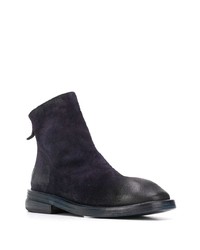 dunkelblaue Chelsea Boots aus Wildleder von Marsèll