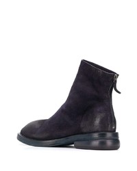 dunkelblaue Chelsea Boots aus Wildleder von Marsèll