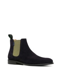 dunkelblaue Chelsea Boots aus Wildleder von PS Paul Smith