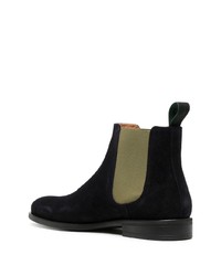 dunkelblaue Chelsea Boots aus Wildleder von PS Paul Smith