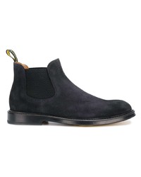 dunkelblaue Chelsea Boots aus Wildleder von Doucal's