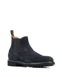 dunkelblaue Chelsea Boots aus Wildleder von Doucal's