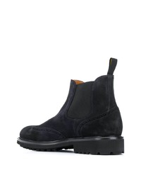 dunkelblaue Chelsea Boots aus Wildleder von Doucal's