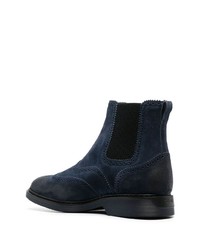 dunkelblaue Chelsea Boots aus Wildleder von Hogan