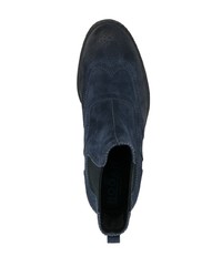 dunkelblaue Chelsea Boots aus Wildleder von Hogan