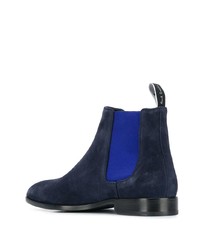 dunkelblaue Chelsea Boots aus Wildleder von PS Paul Smith