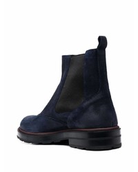 dunkelblaue Chelsea Boots aus Wildleder von Bally