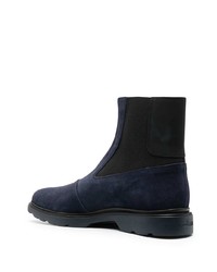 dunkelblaue Chelsea Boots aus Wildleder von Hogan