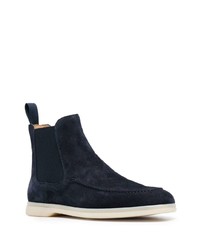 dunkelblaue Chelsea Boots aus Wildleder von Scarosso