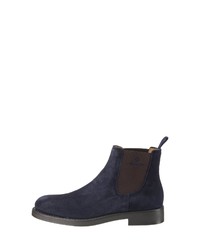 dunkelblaue Chelsea Boots aus Wildleder von Gant