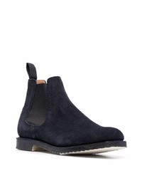 dunkelblaue Chelsea Boots aus Wildleder von Church's