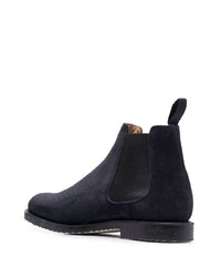 dunkelblaue Chelsea Boots aus Wildleder von Church's