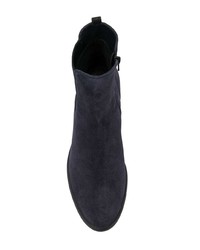 dunkelblaue Chelsea Boots aus Wildleder von Högl