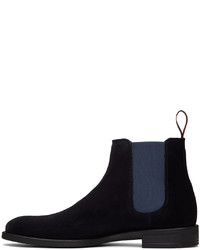 dunkelblaue Chelsea Boots aus Wildleder von Ps By Paul Smith