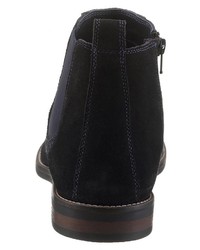 dunkelblaue Chelsea Boots aus Wildleder von PETROLIO