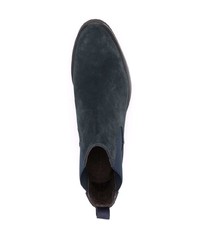 dunkelblaue Chelsea Boots aus Wildleder von Corneliani