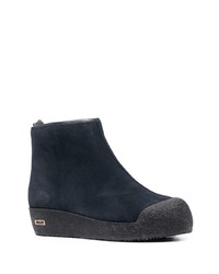 dunkelblaue Chelsea Boots aus Wildleder von Bally