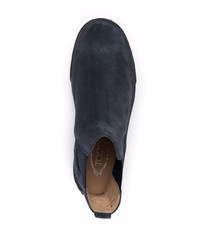 dunkelblaue Chelsea Boots aus Wildleder von Tod's