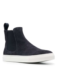 dunkelblaue Chelsea Boots aus Wildleder von Scarosso