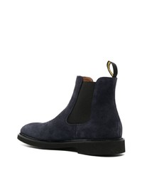 dunkelblaue Chelsea Boots aus Wildleder von Doucal's