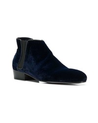 dunkelblaue Chelsea Boots aus Wildleder von Leqarant