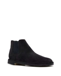 dunkelblaue Chelsea Boots aus Wildleder von Clarks