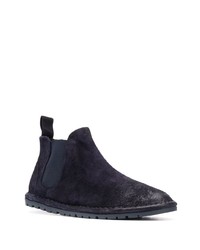 dunkelblaue Chelsea Boots aus Wildleder von Marsèll