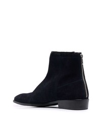 dunkelblaue Chelsea Boots aus Wildleder von Zadig & Voltaire