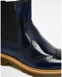 dunkelblaue Chelsea Boots von Bronx