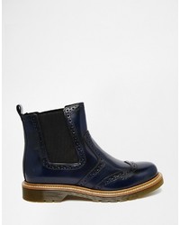 dunkelblaue Chelsea Boots von Bronx