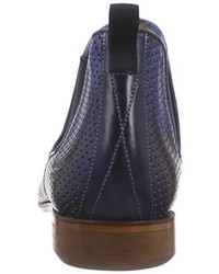 dunkelblaue Chelsea Boots