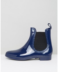 dunkelblaue Chelsea Boots von JuJu