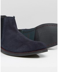 dunkelblaue Chelsea Boots von Lambretta