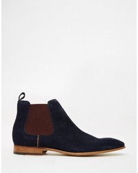 dunkelblaue Chelsea Boots von Paul Smith