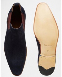 dunkelblaue Chelsea Boots von Paul Smith