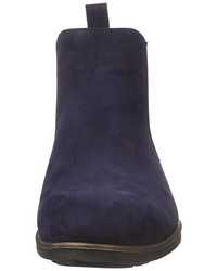 dunkelblaue Chelsea Boots von Tamboga