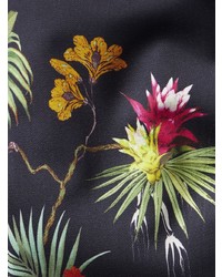 dunkelblaue Chinohose mit Blumenmuster von Etro