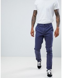 dunkelblaue Chinohose von ASOS DESIGN