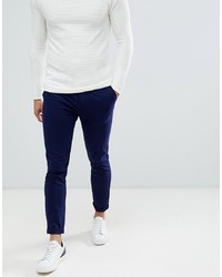 dunkelblaue Chinohose von ASOS DESIGN