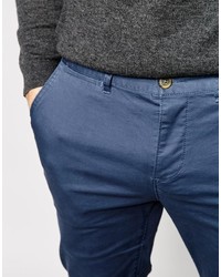 dunkelblaue Chinohose von Asos