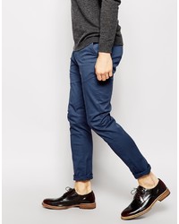 dunkelblaue Chinohose von Asos